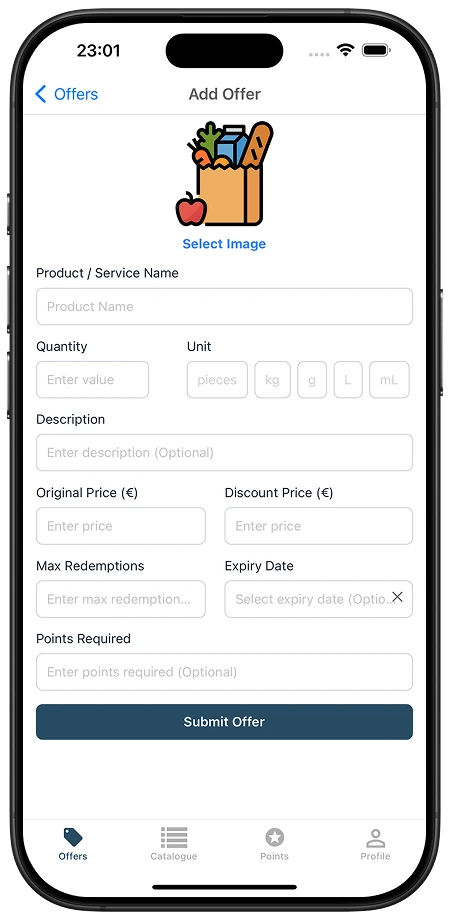 Angebote & Punkte setzen